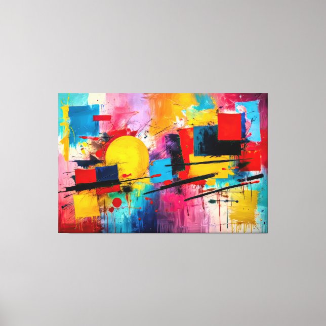 Toile ABSTR_25-057 Tableaux d'art Abstraits Imprimer (Recto)