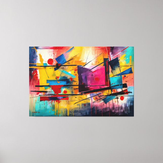 Toile ABSTR_25-065 Tableaux d'art Abstraits Imprimer (Recto)