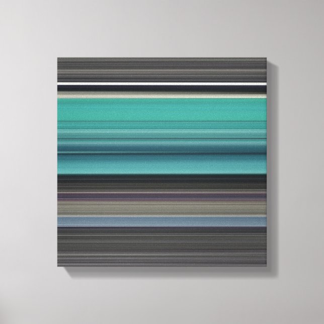 Toile Abstract #1: Teal and grey (Recto)