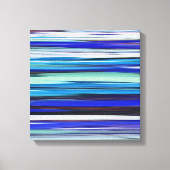 Toile Abstract #2: Blue blur (Recto)