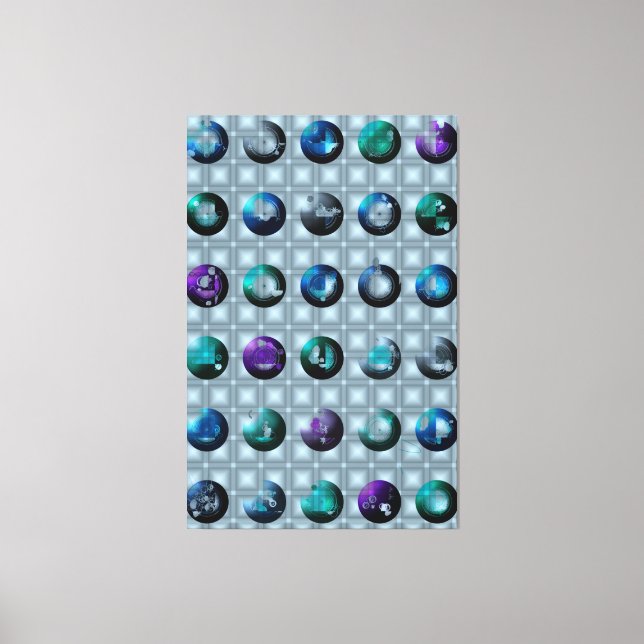 Toile Abstract Geometric Pattern Wallart  (Recto)