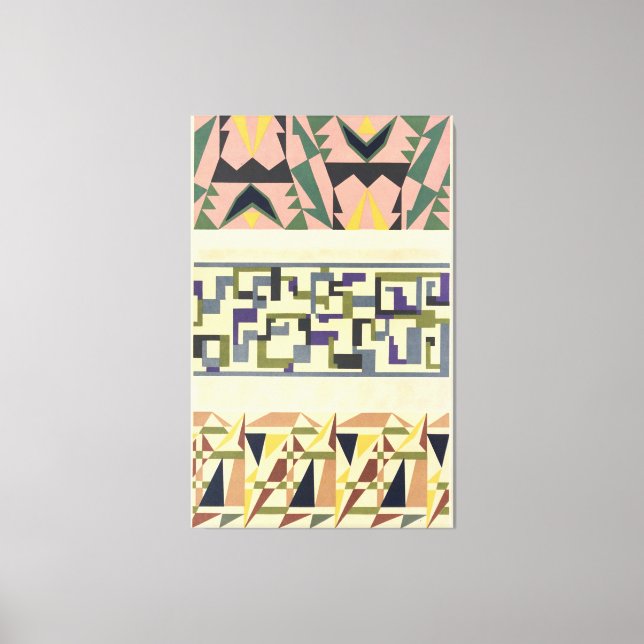 Toile Abstract Pattern Portfolio Pl.18  (Recto)