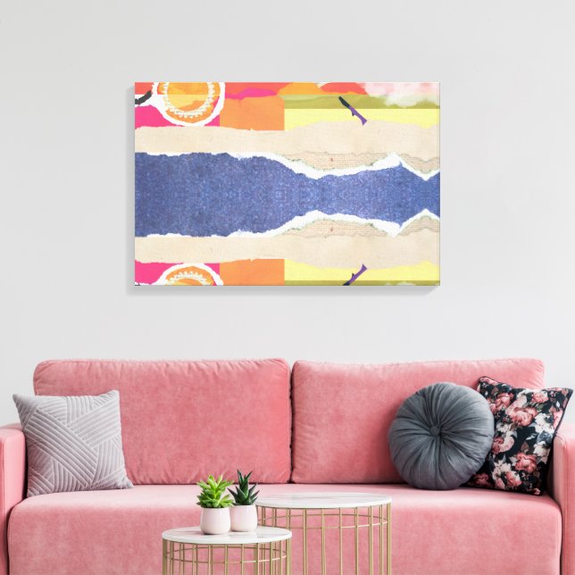 Toile abstract sunset and beach design wall art (Insitu(Salon))