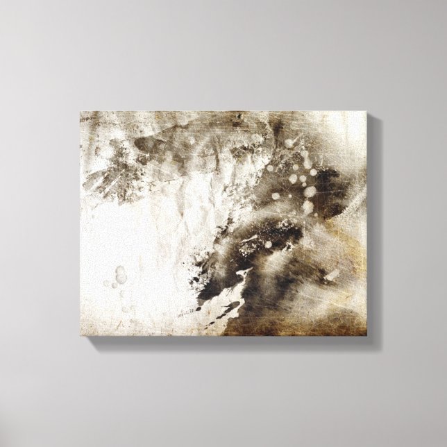 Toile Abstract watercolor background on grunge paper (Recto)