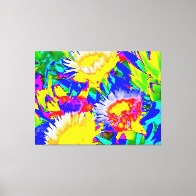 Toile Abstraction de couleur succulente (Recto)