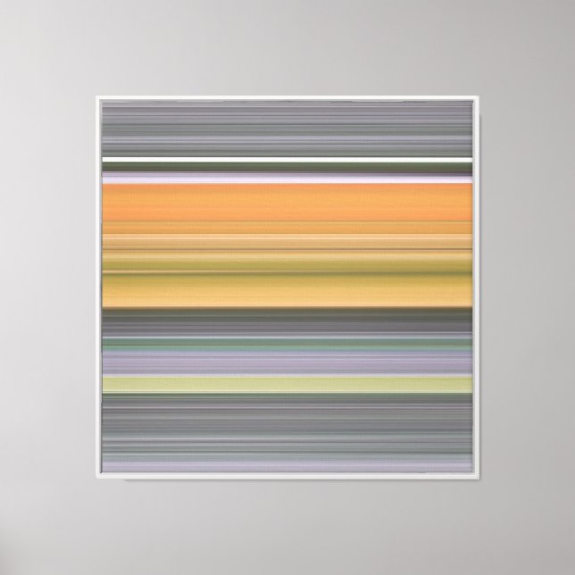 Toile Abstrait #1 : Jaune et gris (Recto)