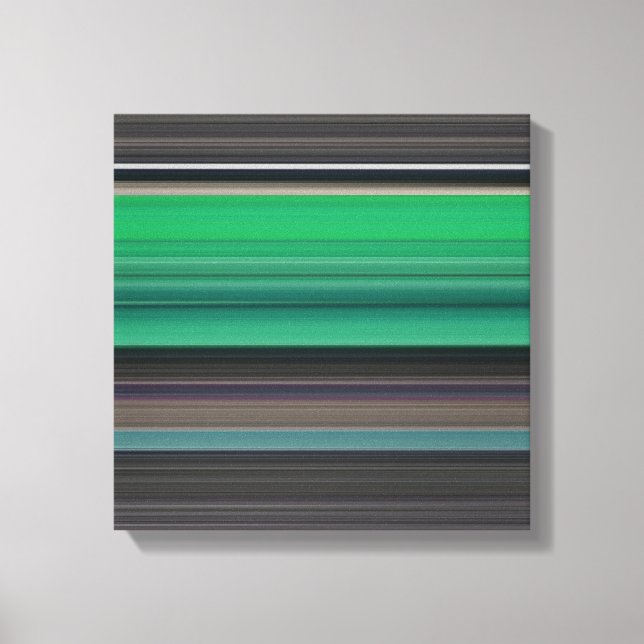 Toile Abstrait #1 : Vert et gris (Recto)