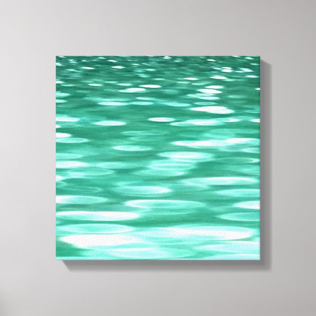 Toile Abstrait #3 : Shimmer vert (Recto)