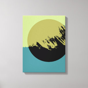 Toile Abstrait Art moderne Cercle foncé