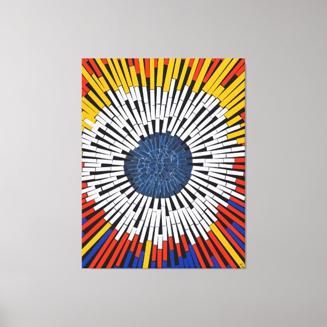 Toile Abstrait dans la bande : démarrage (Recto)