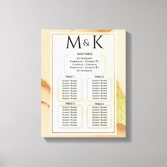 Toile Abstrait de corail moderne 💡 Mariage d'huile d'en (Recto)