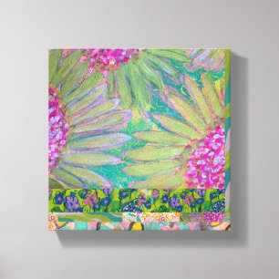 Toile Abstrait floral 8