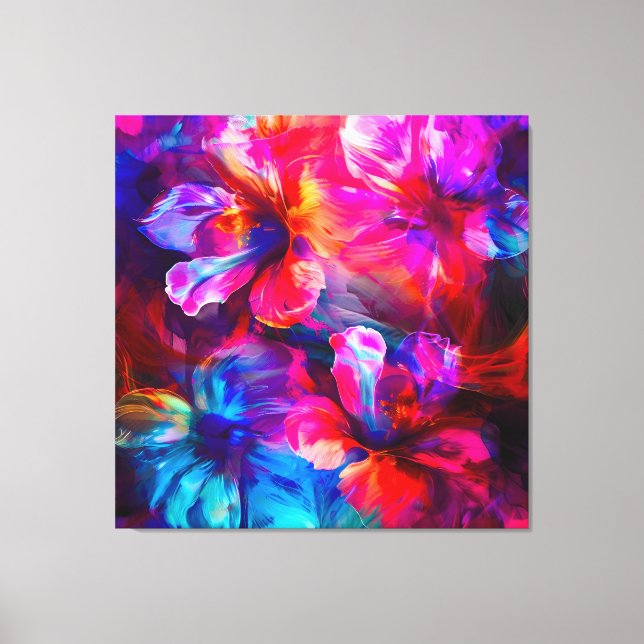 Toile Abstrait Garden Bloom (Recto)