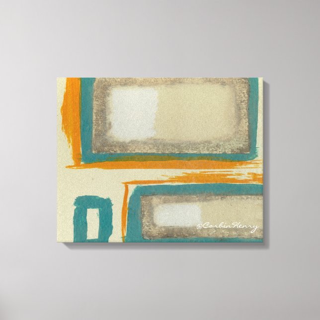 Toile Abstrait Inspiré de Rothko Doux et Audacieux (Recto)