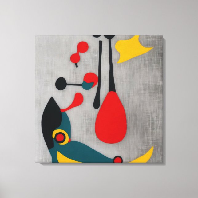 Toile Abstrait moderne Le Pendule Rouge (Recto)