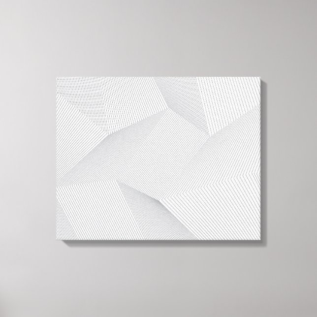 Toile Abstrait, moderne, simple, dynamique motif de lign (Recto)