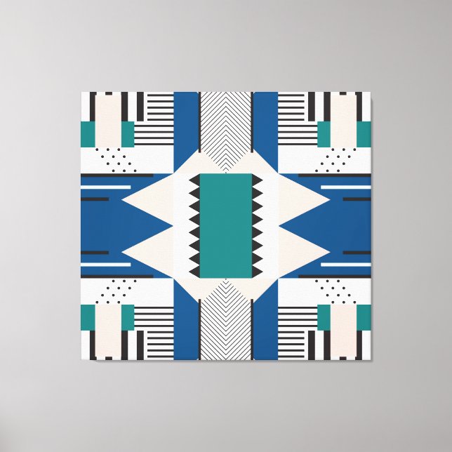 Toile Abstrait moderne : Style géométrique sans couture (Recto)