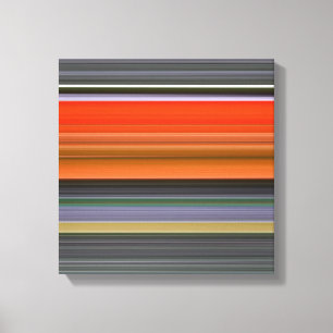 Toile Abstrait n° 1 : orange et gris