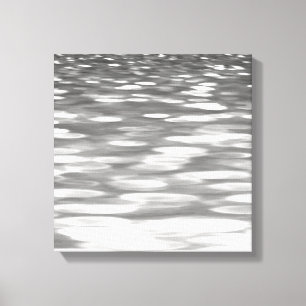 Toile Abstrait n° 3 : brillant gris argenté