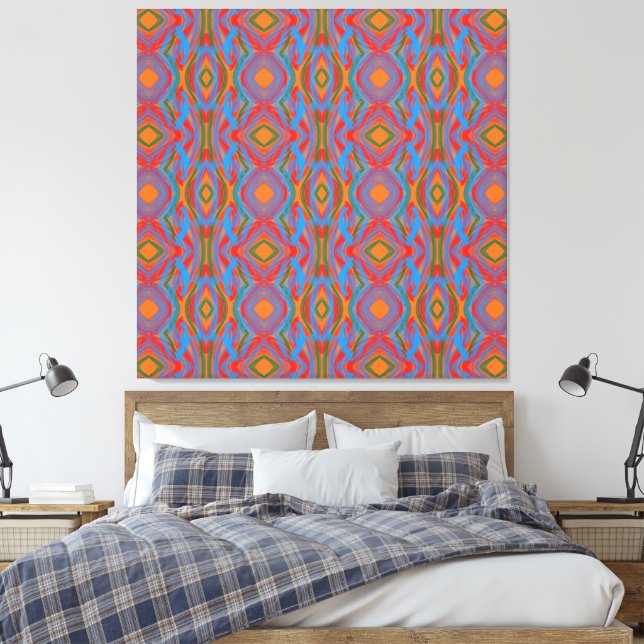 Toile Abstrait Orange (Insitu(Chambre))