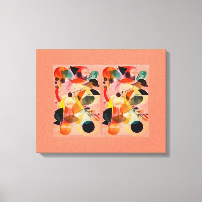 Toile Abstrait orange (Recto)