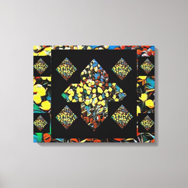 Toile Abstrait Plus Signé Tulip Canvas Art avec Dreaming (Recto)
