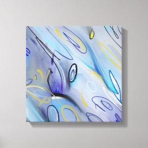 Toile Abstrait pourpre
