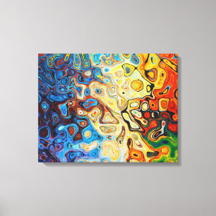 Toile Abstrait, similaire au plasma, fusion solaire