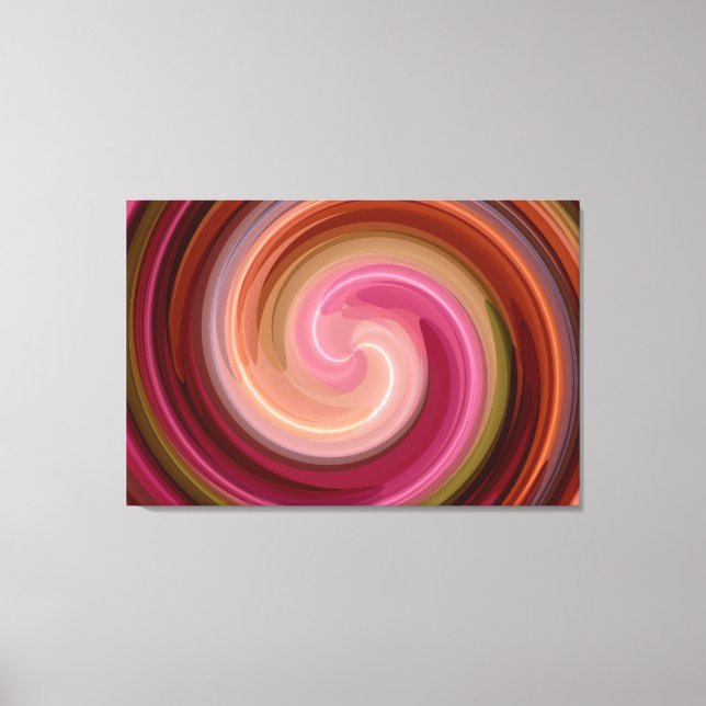 Toile Abstrait spirale colorée Art 2 (Recto)