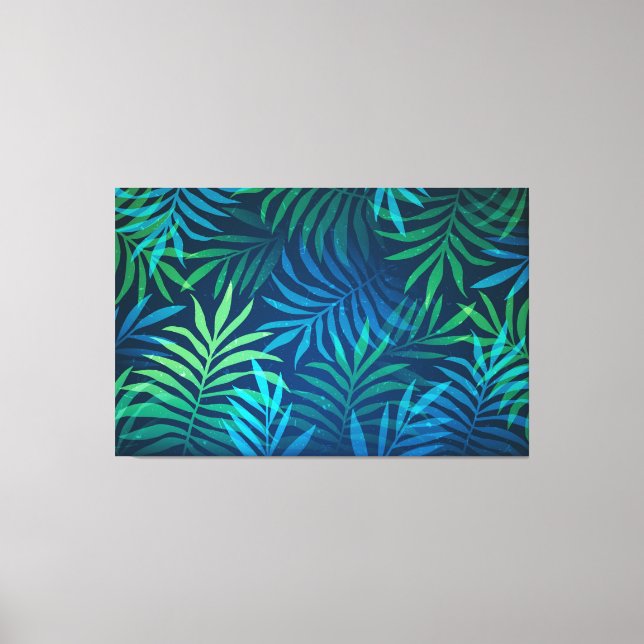 Toile Abstrait Tropical Feuilles Art Canvas Imprimer (Recto)