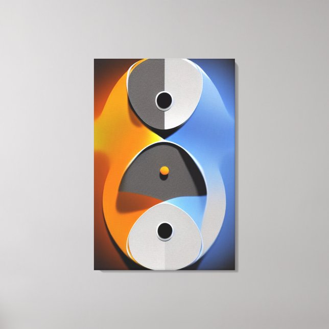 Toile Abstrait Yin Yang Canvas Imprimer (Recto)