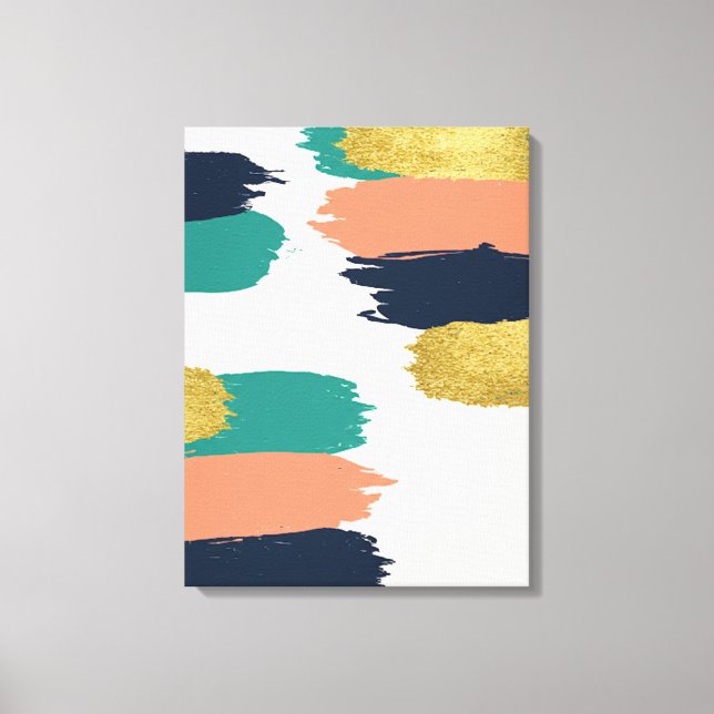 Toile Abstraite à pinceau (Recto)