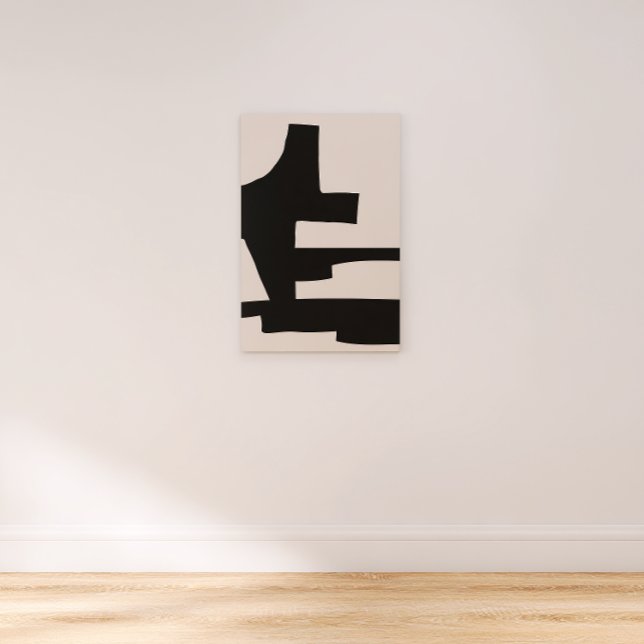 Toile Abstraite en noir et beige Gras (Créateur téléchargé)