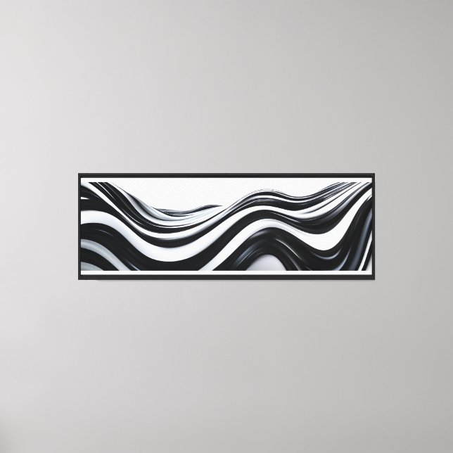 Toile Abstraite en noir et blanc (Recto)