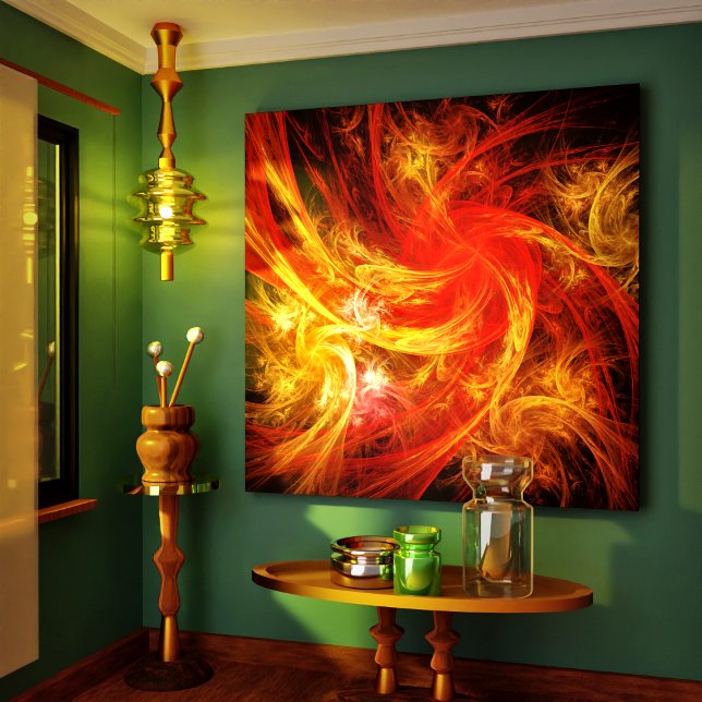 Toile Abstraite Firestorm Nova Emballée (Firestorm Nova Abstract Art Wrapped Canvas Print)