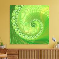 Abstraite spirale verte monochrome