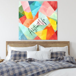 Toile Abstraite vie colorée