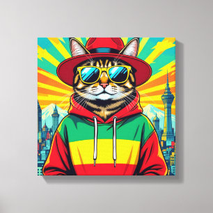 TOILE ABYSSIN - CHAT DE GRANDE VILLE