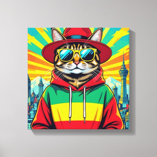 TOILE ABYSSIN - CHAT DE GRANDE VILLE (Recto)