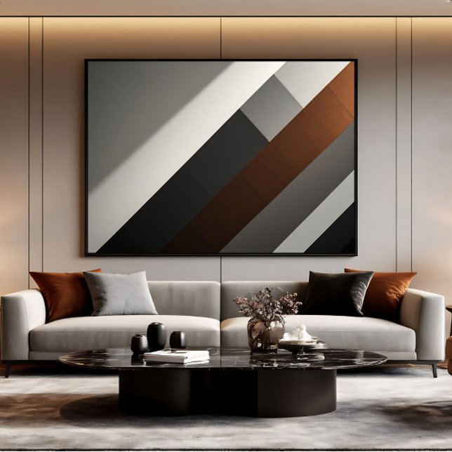 Toile Accent minimaliste abstrait en cuivre (Créateur téléchargé)