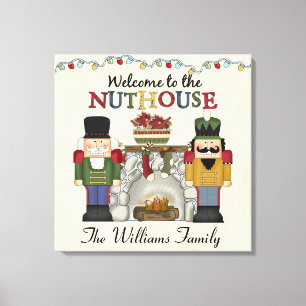 Toile Accueil à la MAISON DE FOUS personnalisé