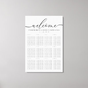 Toile Accueil Moderne Propre Numéros simples de table de