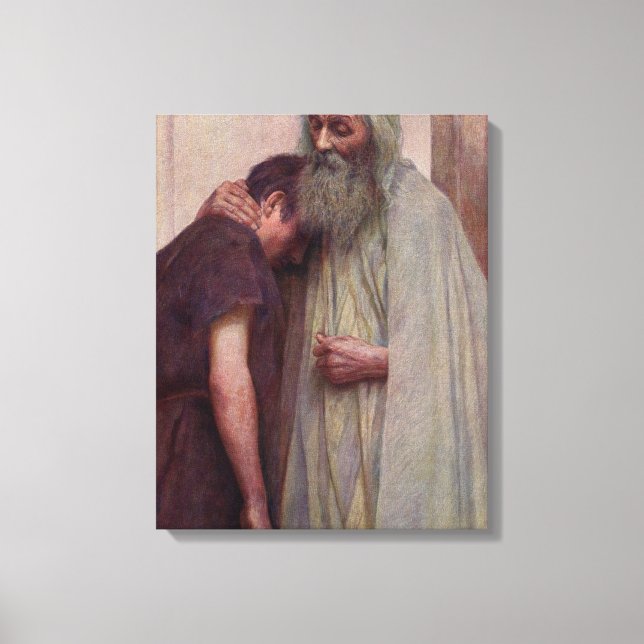 Toile Accueil (Père et Fils) (par Eugène Burnand) (Recto)