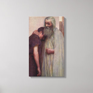 Toile Accueil (Père et Fils) (par Eugène Burnand)