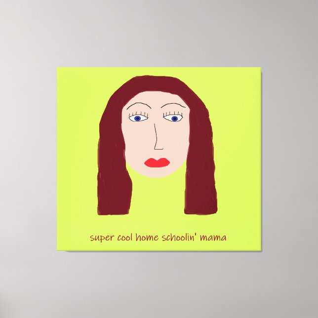Toile Accueil Schoolin' Mama (Recto)