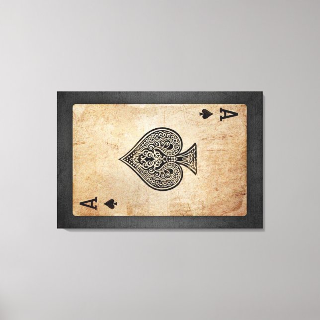 Toile Ace of spades (Recto)