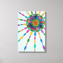 Activation Joy Healing Mandala Canvas Art Imprimer
