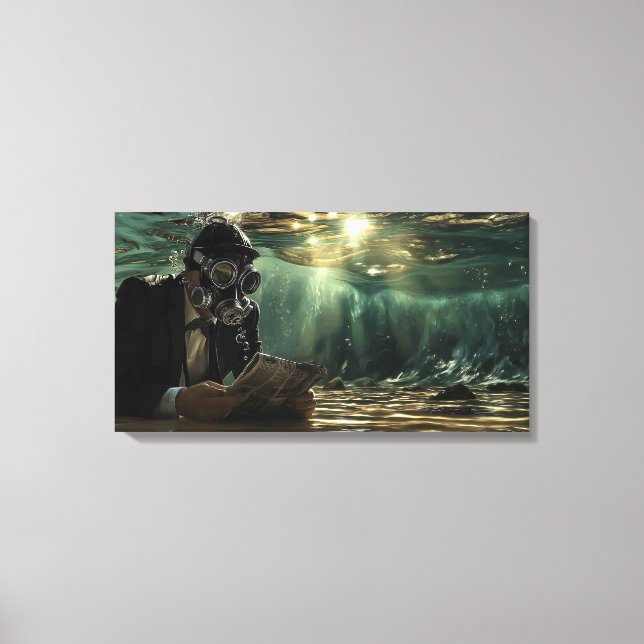Toile Actualités sous-marines modernes (Recto)