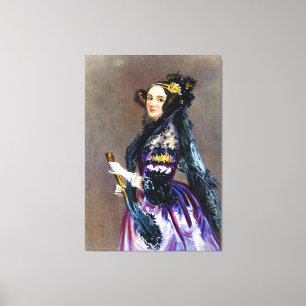 Toile Ada King comtesse de Lovelace par Alfred Chalon