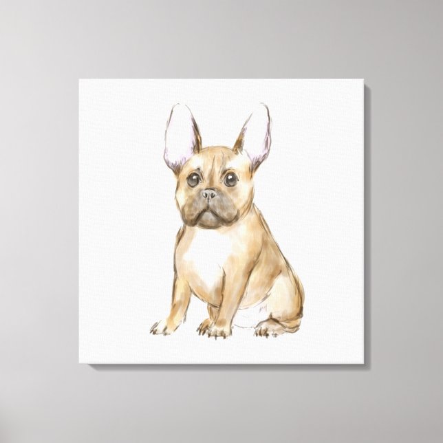 Toile Adorable french bulldog puppy (Recto)